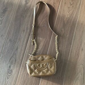 Tory Burch Brown Leather Crossbody Bag